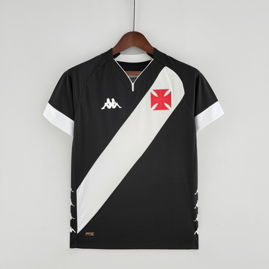 Camisa do Vasco da Gama Home (1) 2022/23 Kappa Torcedor Preta Masc.