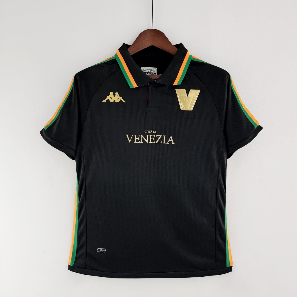 Camisa do Venezia Home (1) 2022/23 Kappa Torcedor Masculina Preta