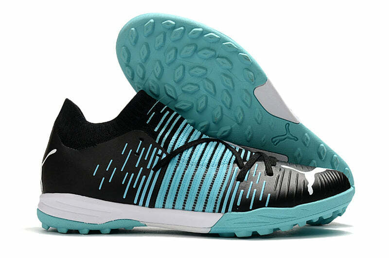 Chuteira De Society Puma Future Z 1 1 Pro Cage Preta Com Azul Chuteira De Society Puma Future Z 1 1 Pro Cage Preta Com Azul
