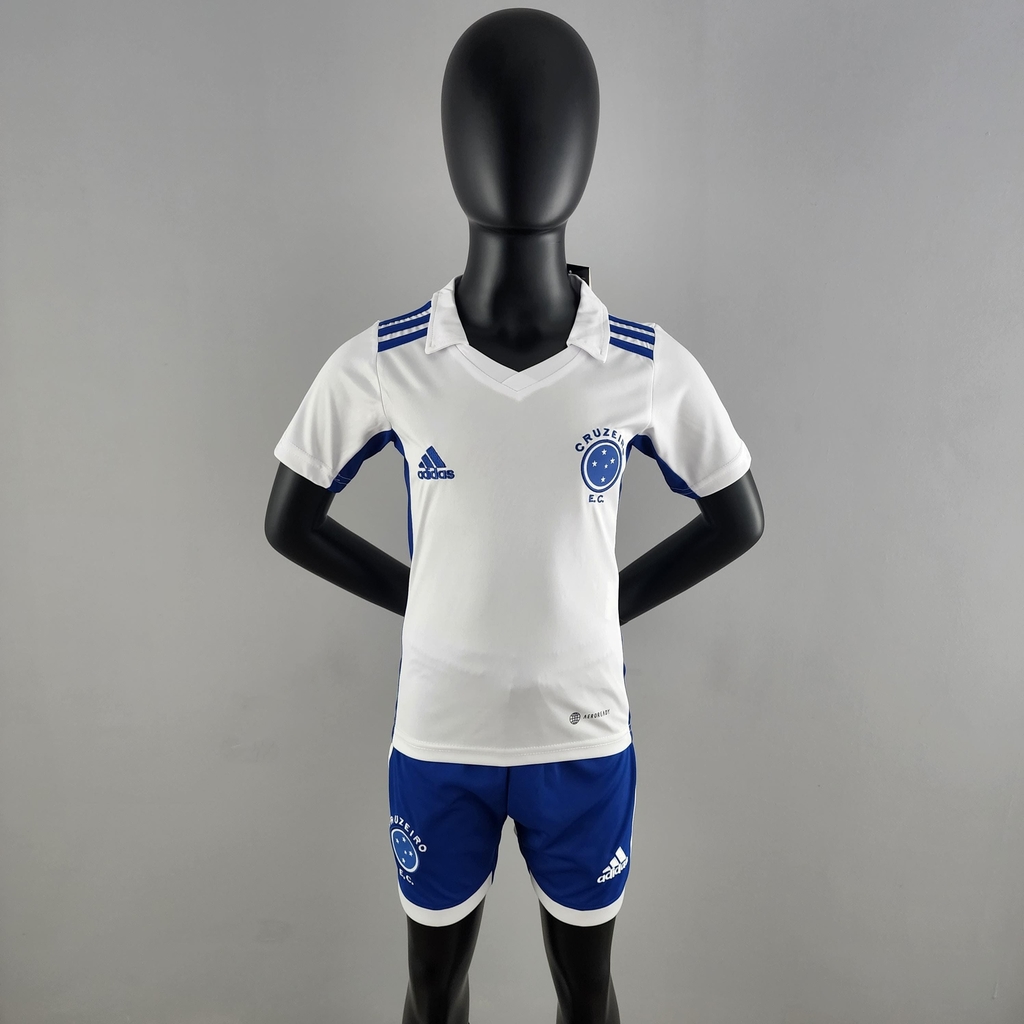 Conjunto Uniforme do Cruzeiro Away (2) 2022/23 Adidas Infantil