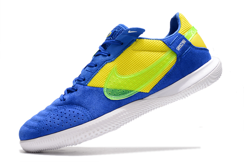 Chuteira de futsal Nike Street Gato IC Azul com Amarelo