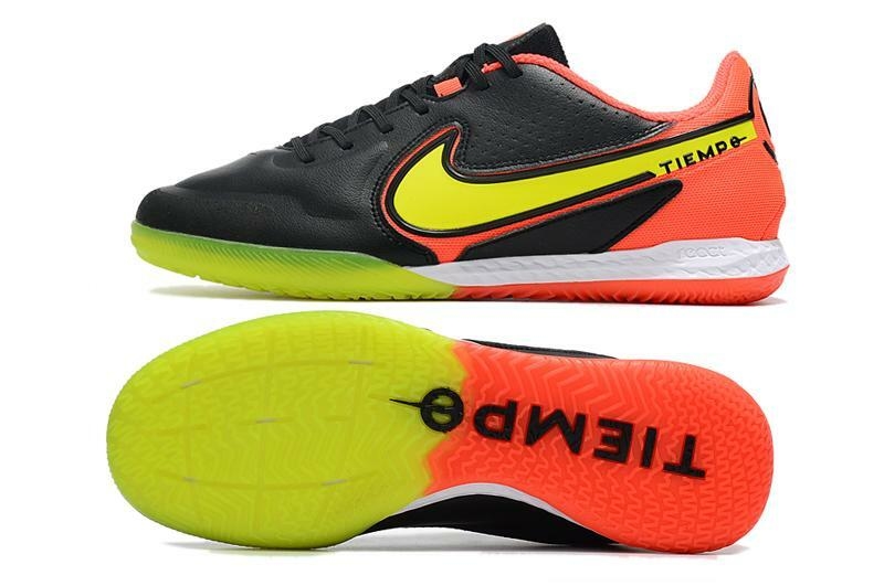 Chuteira futsal Nike 9 Pro IC com Laranja e Amarelo