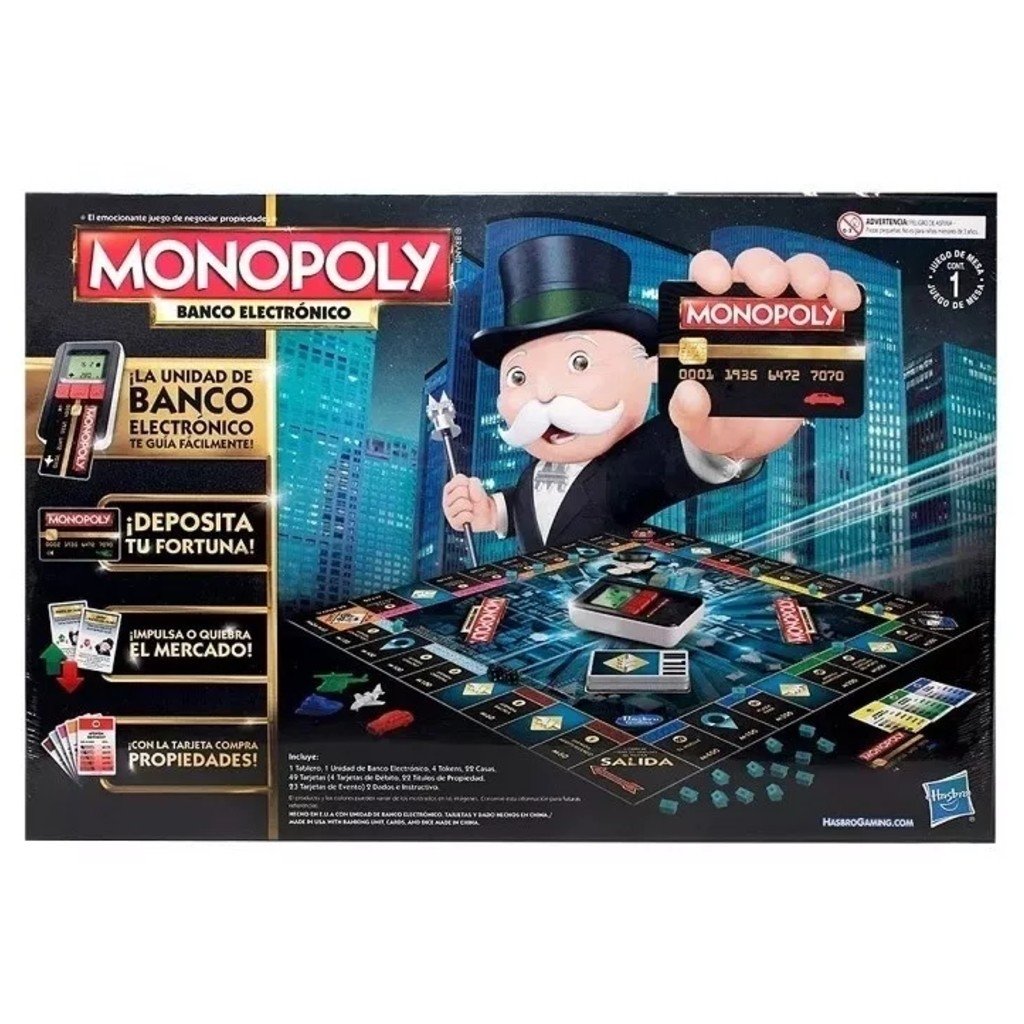 Monopoly Banco Electrónico Original Envío Gratis Juegos de Mesa  vmarchese.com