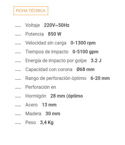 Rotomartillo Lusqtoff RML850-9 - OFERTAS ELÉCTRICAS
