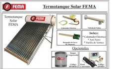 Termotanque Solar Calefon Fema 240 Litros 5 Personas - comprar online