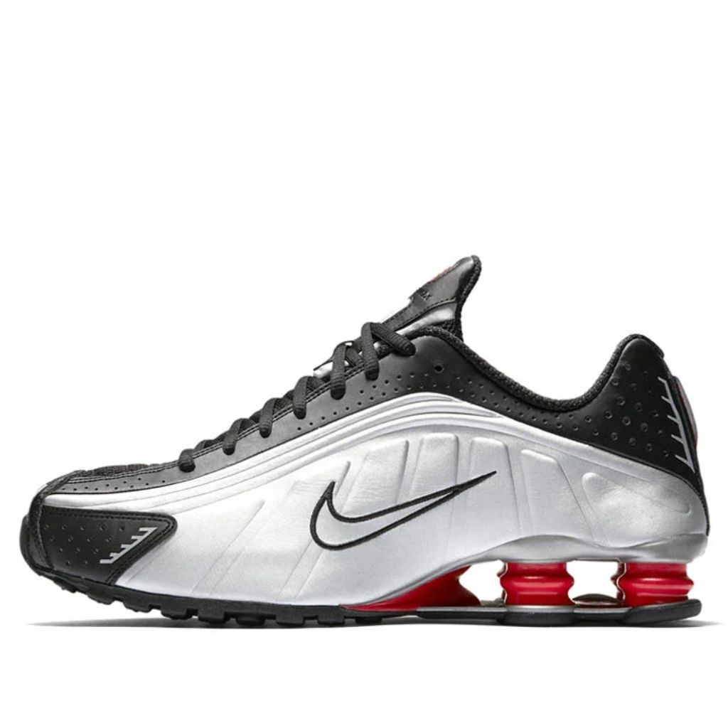 nike shox r4 preto e cinza