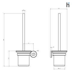 Escobilla de baño - Ópalo AC111 - HomeInox
