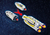 9488 - Cohete espacial con plataforma de lanzamiento y 3 astronautas