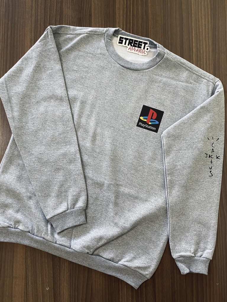 cactus jack playstation moletom com capuz