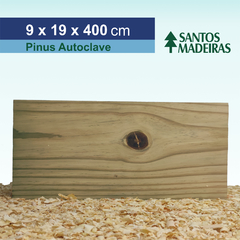 Viga de Pinus Tratado (Autoclave) Com Nó 9 x 19 x 400 cm - loja online