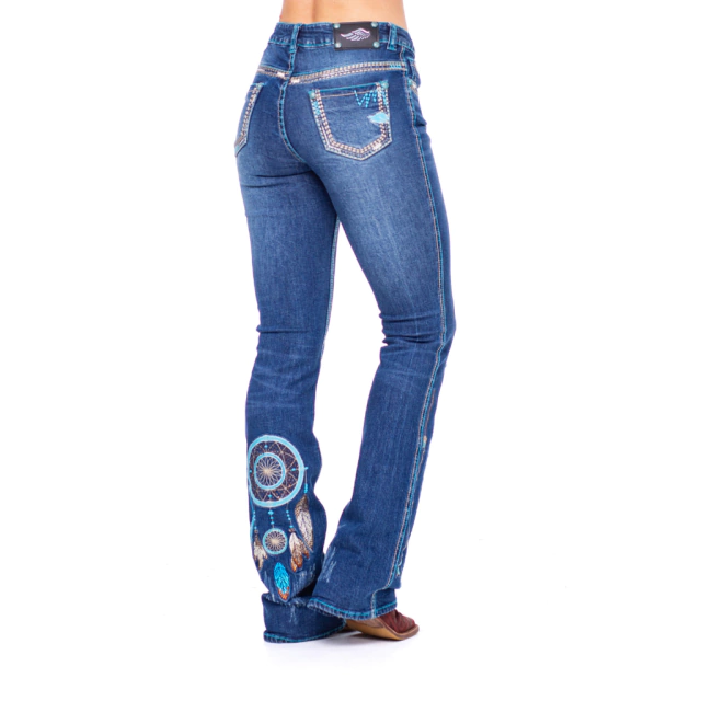 Calça Jeans Feminina Zenz Western California ZW0221020