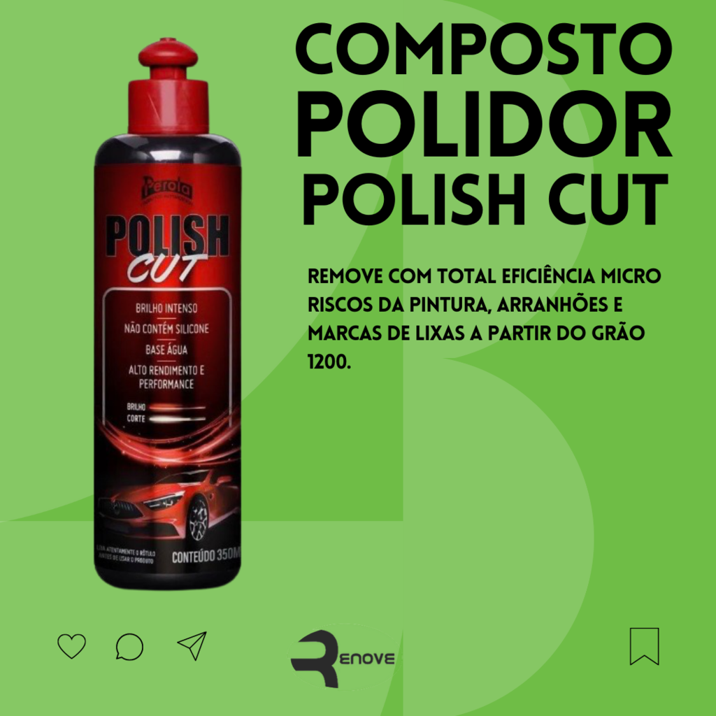 Massa de Polir Mega Forte 1 - Lincoln - 1Kg - Loja do Detailer