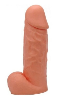 Dildo Macizo Realístico Piel con Escroto