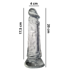Consolador Anal Vaginal de Silicona Jelly - Compatible con Arnés - - comprar online