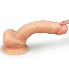 Dildo Realista con Sopapa Súper Suave y Realístico - Lovetoy - en internet