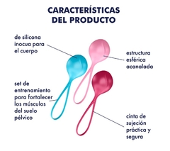 Kit de Entrenamiento Kegel (3 Pesas Vaginales) - Satisfyer - - comprar online