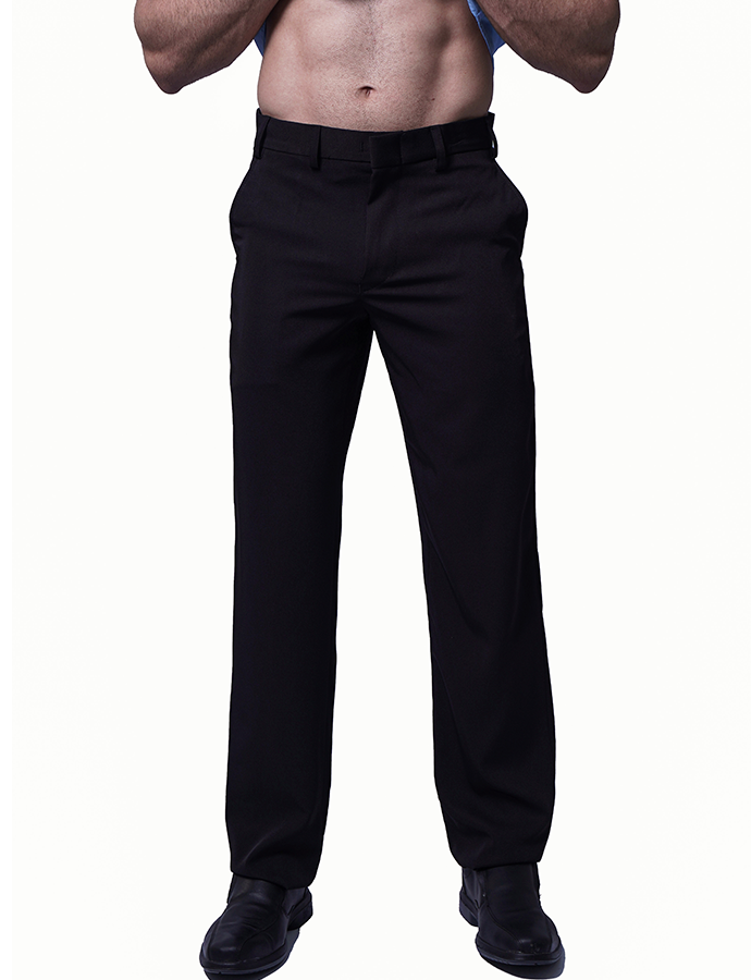 Calça Social Masculina Oxford Preta