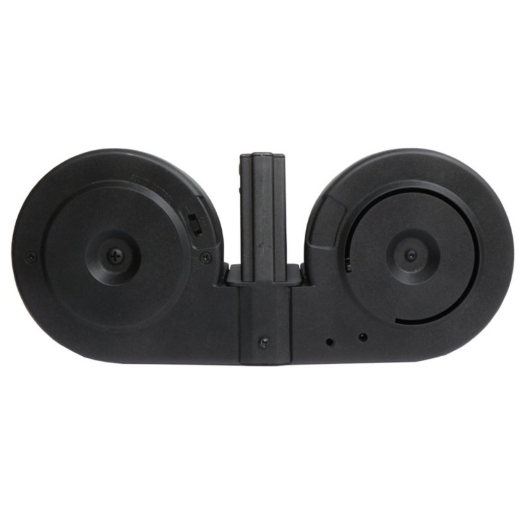 A&K MAGAZINE AIRSOFT M4 2000 ROUNDS DUAL DRUM MAG A032