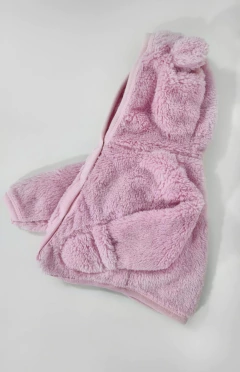 Jacket bear baby corderito pink