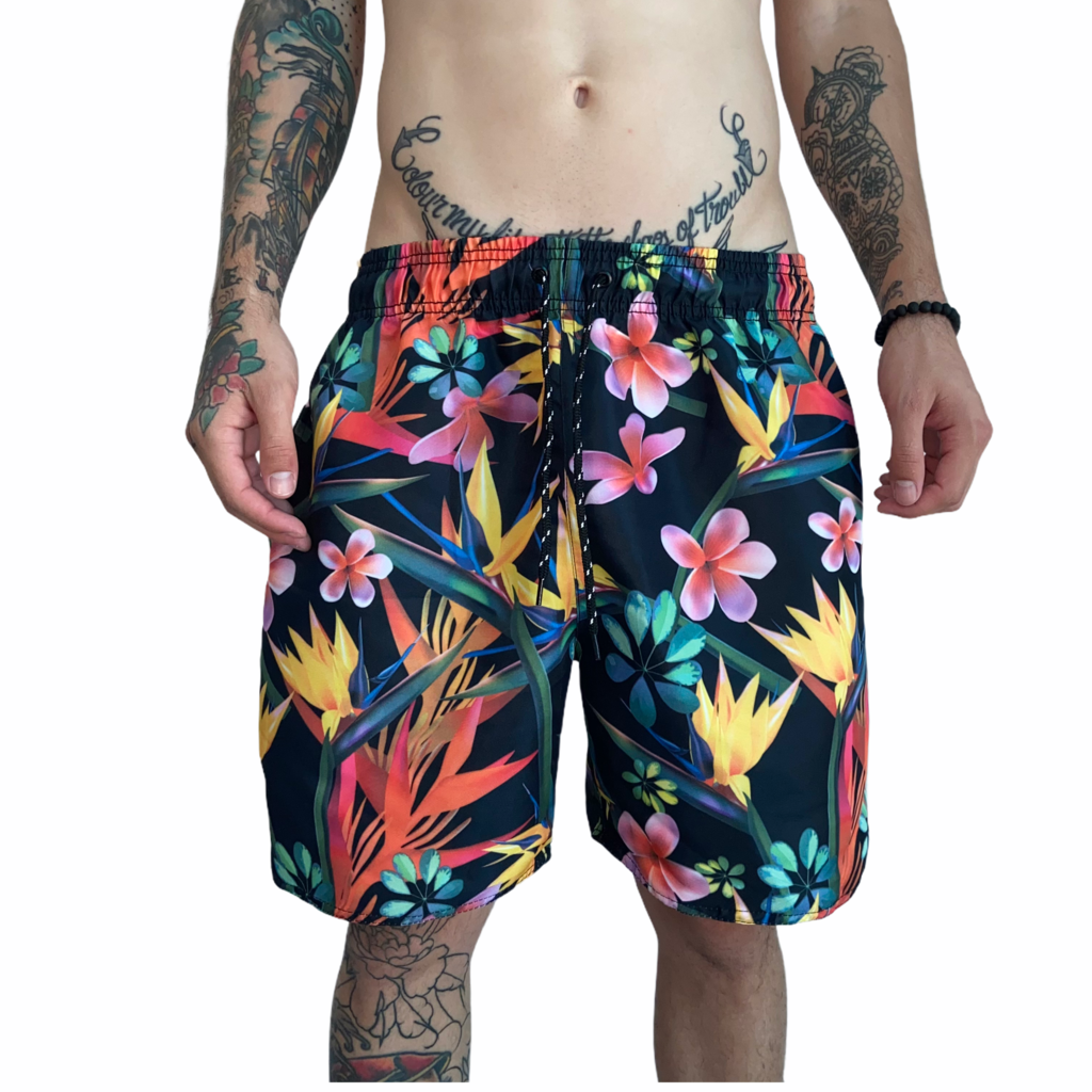 Shorts Summer Masculino Floral Colorido - Deluvi Store