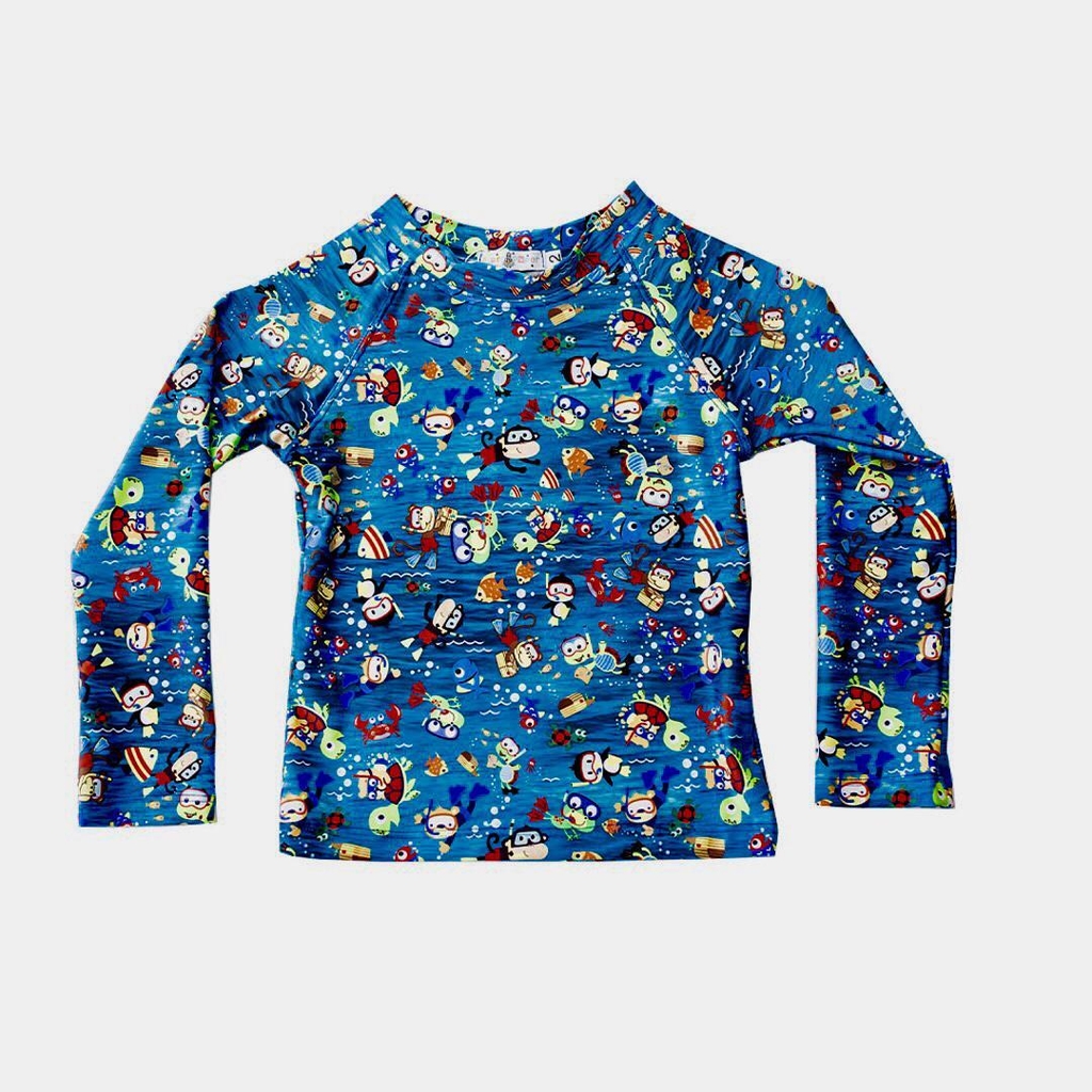 blusa de surfista infantil