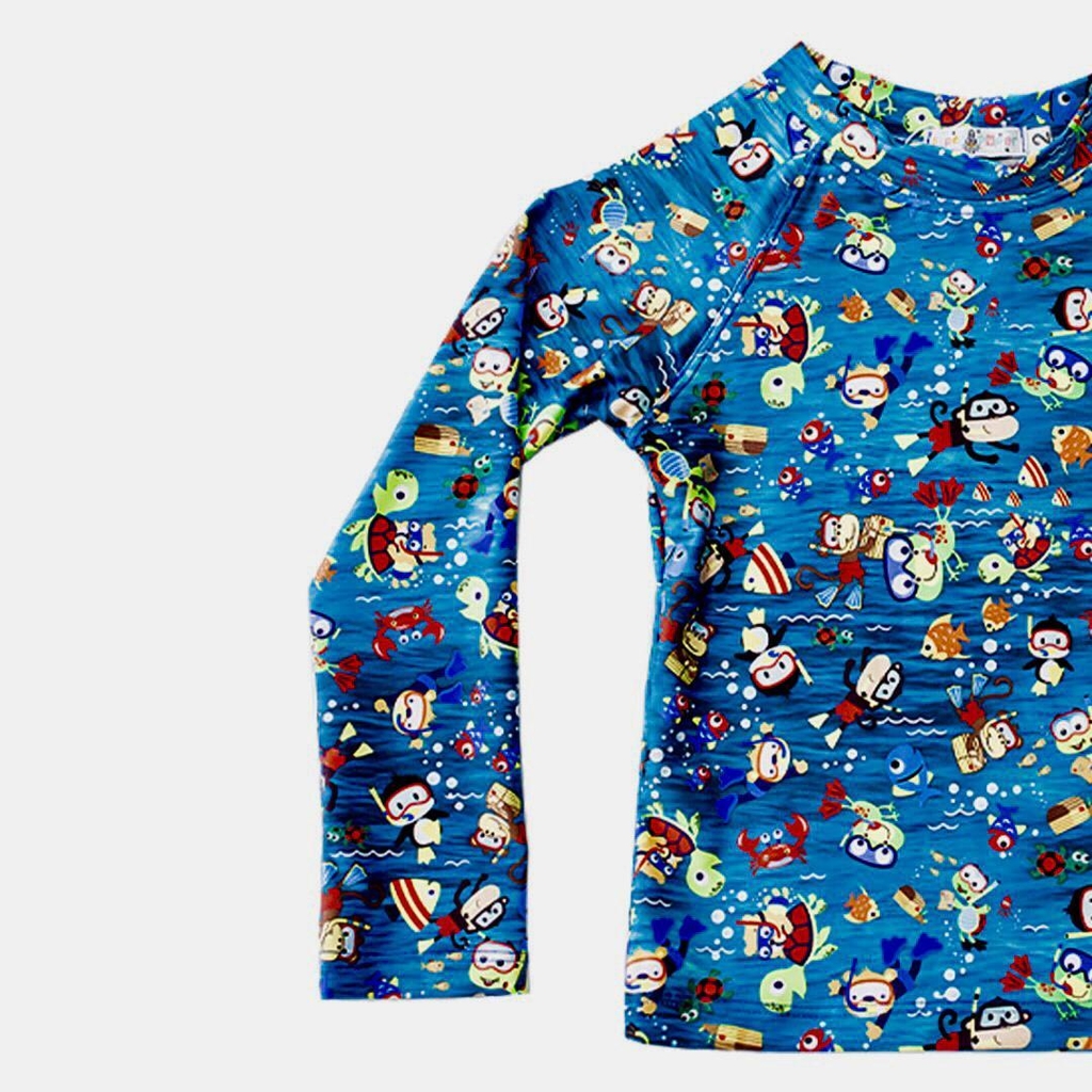 blusa de surfista infantil