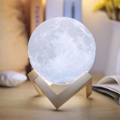 Lua Cheia 3d Led Abajur Luminária 12cm Lampada + Suporte na internet