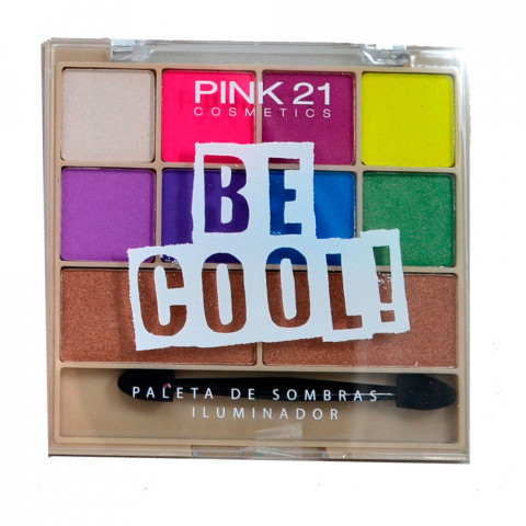 Paleta de Sombras e iluminador Be Cool Pink 21 CS2307
