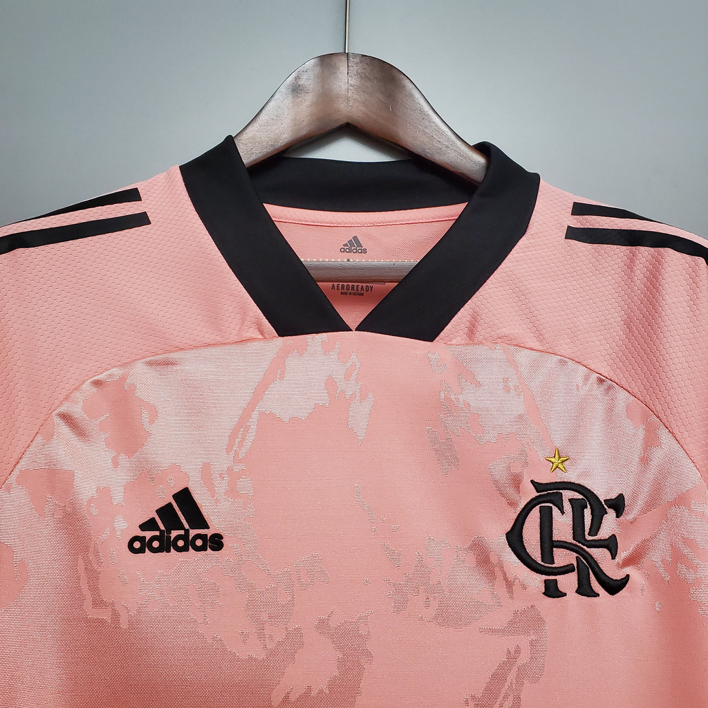 camisa flamengo casual rosa adidas 2020