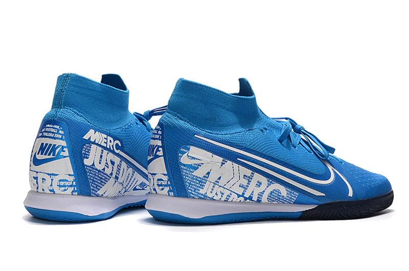 Tênis Futsal Nike Mercurial Superfly 7 Elite BOTINHA - azul