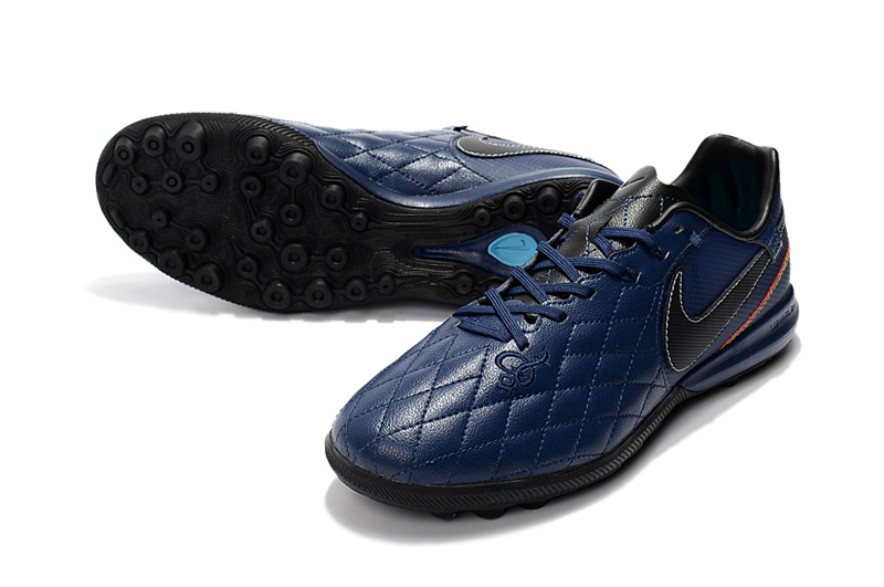 Chuteira Society Nike Tiempo Pro Ronaldinho R10 Edição limitada - Azul  Escuro