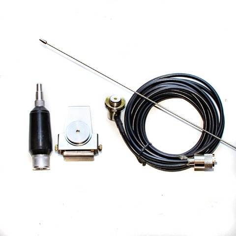 Kit Antena cable 5Mts Irradiante/ VHF /Soporte