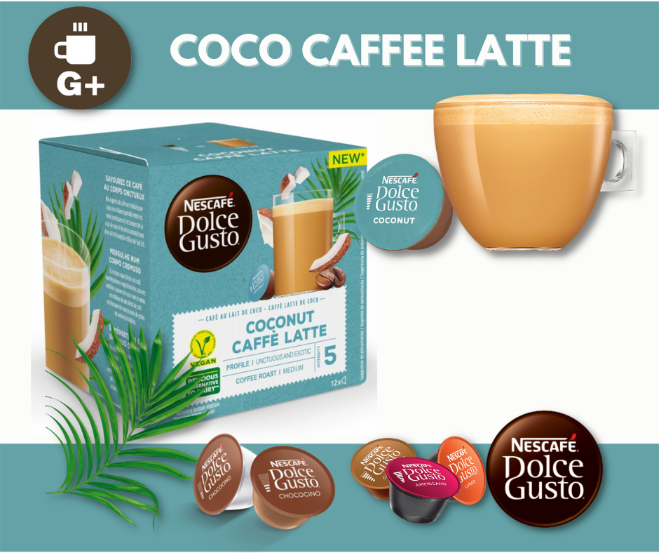 COCO COFFE LATTE DOLCE GUSTO x 12 Cápsulas.