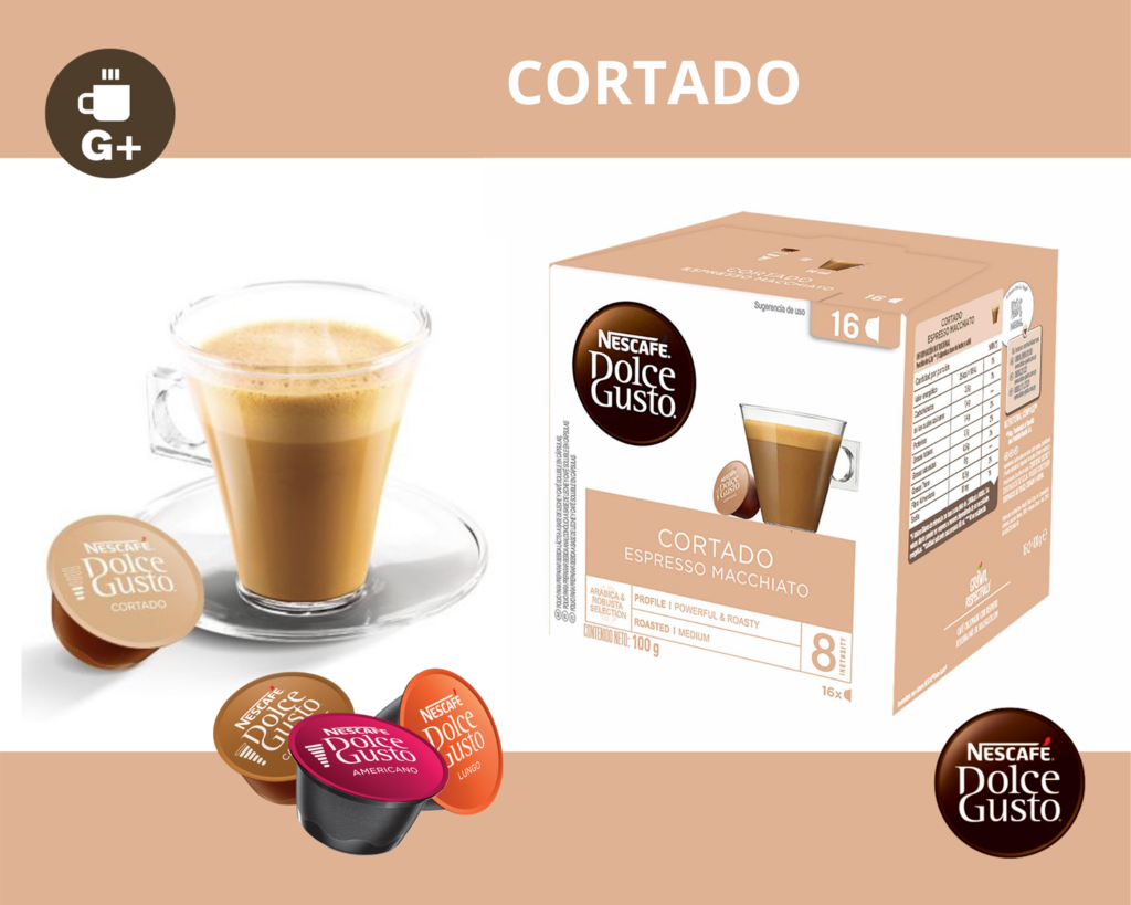 PROMO!!-3 Cajas x 16 Cápsulas CORTADO - Dolce Gusto