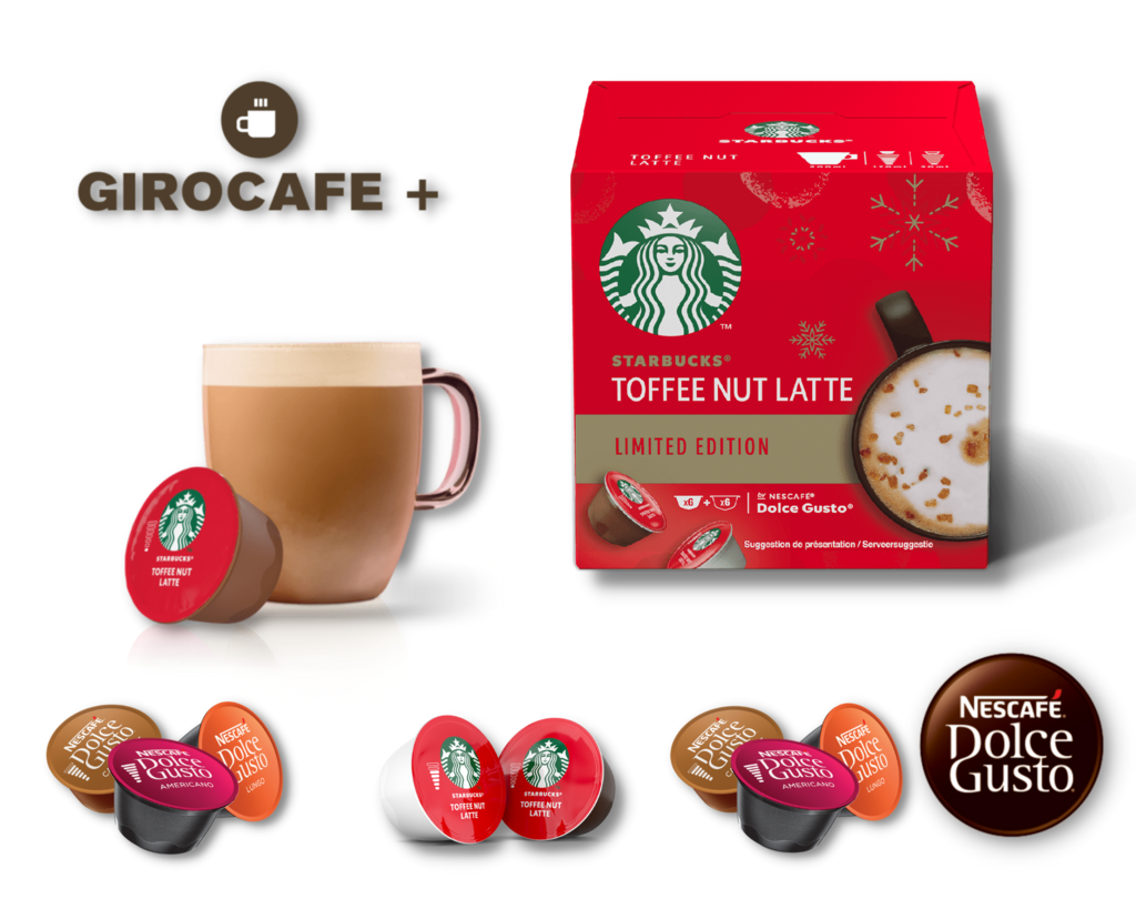 STARBUCKS - DOLCE GUSTO - Toffee Nut Latte x 12 Cápsulas.