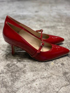 Stiletto Hebilla Bajo Charol - comprar online