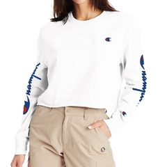 BUZO CORTO DEPORTIVO CHAMPION BLANCO