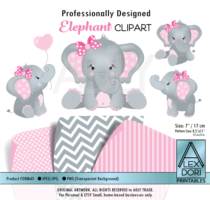 Mini Coleccion Bebe Elefante Nina Scrapear