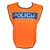 Chaleco Refractario Naranja Policía Inscripción completa