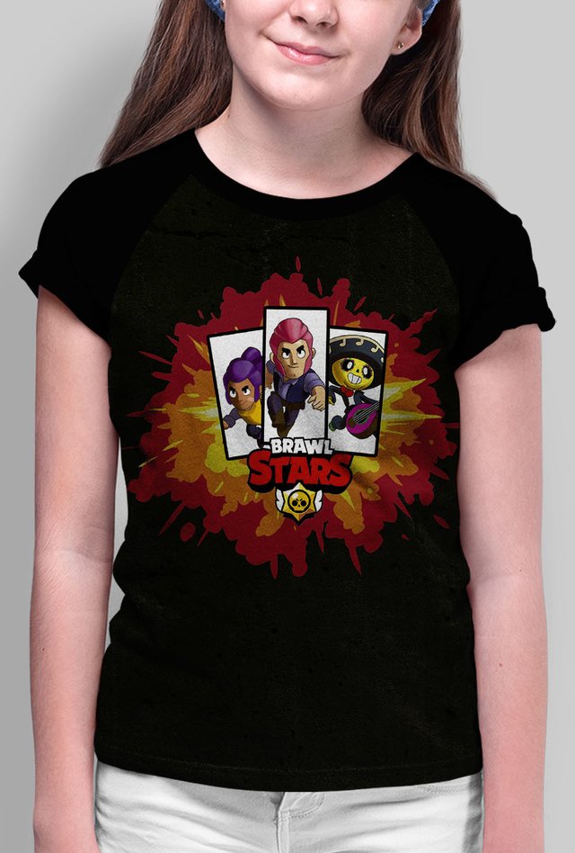 Camiseta Infantil Brawl Stars - moletom do brawl stars infatil