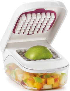 Cortador de frutas y verduras con deposito - OXO - comprar online