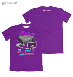 Camisa Retro Gaming - Purple