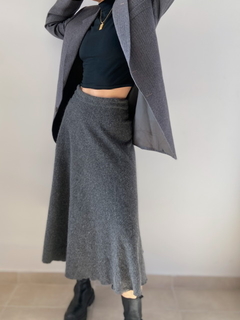 The Grey Wool Skirt - dmodvintage