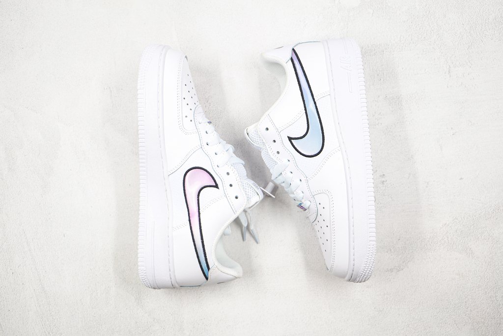 nike air force 1 iridescent swoosh