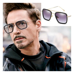 Anteojos Lentes Gafas - Tony Stark - Iron Man - Spiderman NEGROS