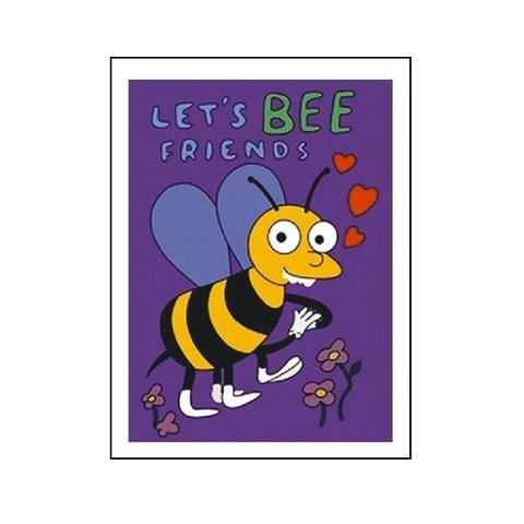 Tarjeta Let's Bee Friends - Rafa - The SImpsons