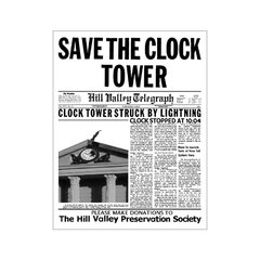 Folleto Save the Clock Tower - Volver al Futuro