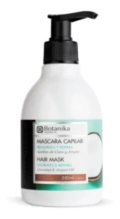 Botanika Mascara Capilar Hidratante Aceite Argán Coco 250ml