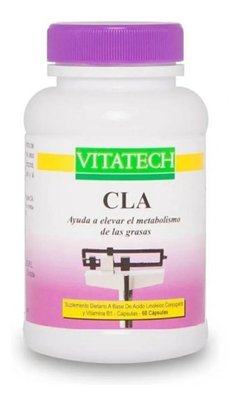 Cla Acido Linoleico Conjugado Vitamina B1 Vitatech 60 Cap