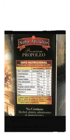 Propóleo Premium Noble Apicultor El Auténtico Jarabe 125 Cc - comprar online